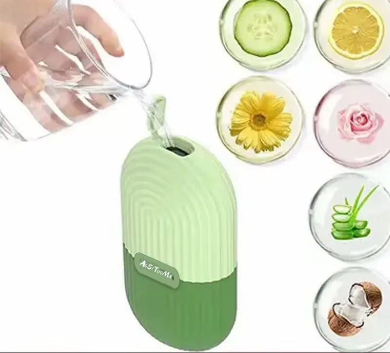 Silicone Ice Face Roller Contour and Shrink Pores,Remove Dark Circles,Massage Skin Beauty Facial Roller for Eyes,Neck,Care Tool